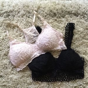 Aerie padded bralettes bundle